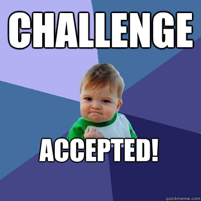 Challenge Accepted! - Challenge Accepted! Success Kid