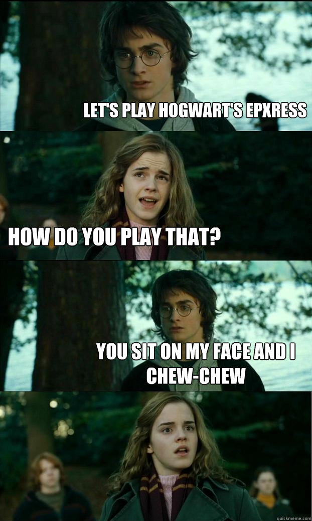 Let's play hogwart's epxress how do you play that? you sit ...