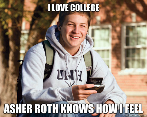 Asher Roth - I Love College Meme