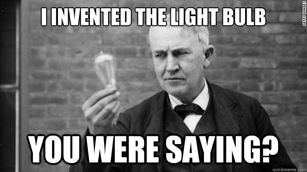 Who invented the lightbulb?