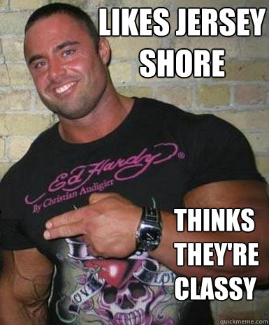 Who takes steroids on jersey shore