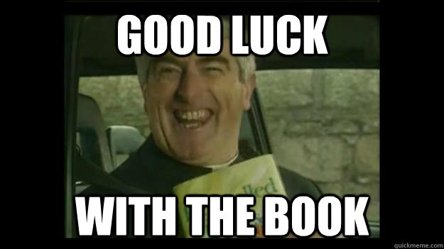 Image result for good luck with the book