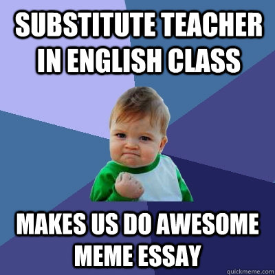 essay substitute teacher