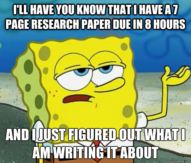 Variables for research paper