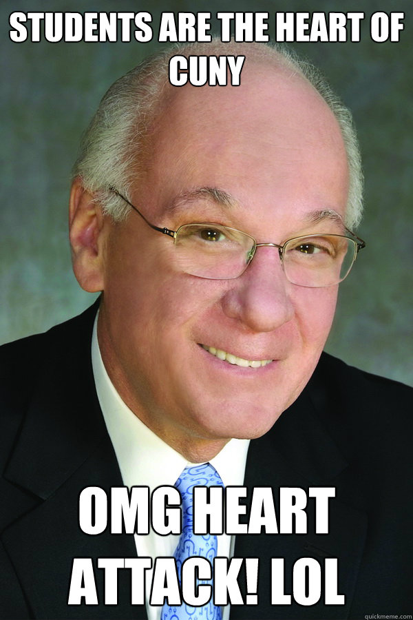 Students are the heart of CUNY omg heart attack! lol - CUNY- goldstein