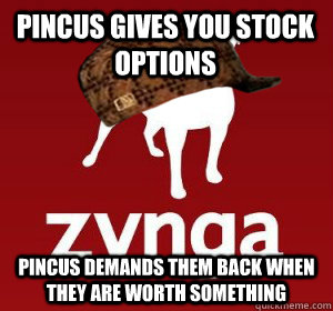 zynga takes back stock options