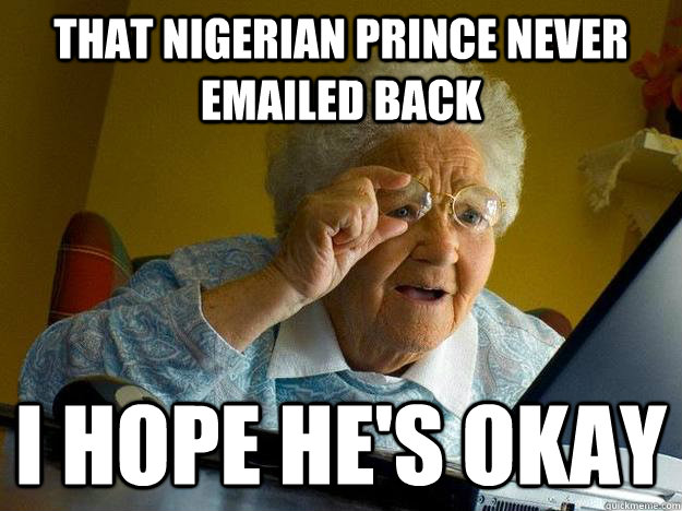 Nigerian prince Funny graphic