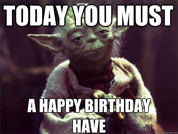Image result for happy birthday star wars gif funny