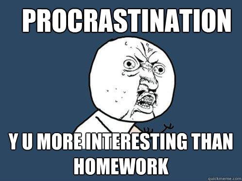 homework procrastination help
