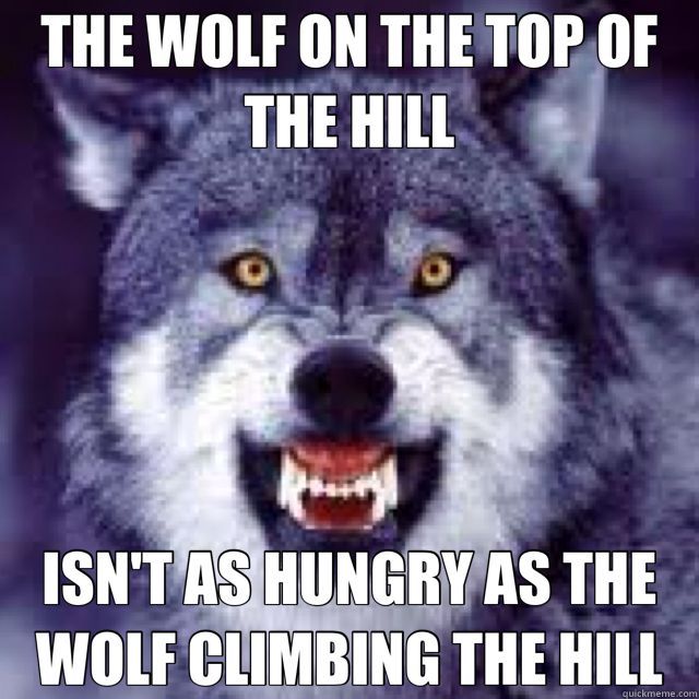 THE WOLF ON THE TOP OF THE HILL ISN'T AS HUNGRY AS THE WOLF CLIMBING THE HILL - THE WOLF ON THE TOP OF THE HILL ISN'T AS HUNGRY AS THE WOLF CLIMBING THE HILL  Misc