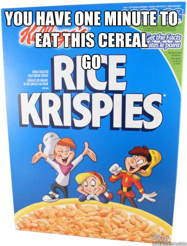 the problem with rice krispies memes | quickmeme