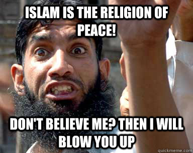 Image result for islam religion of peace meme