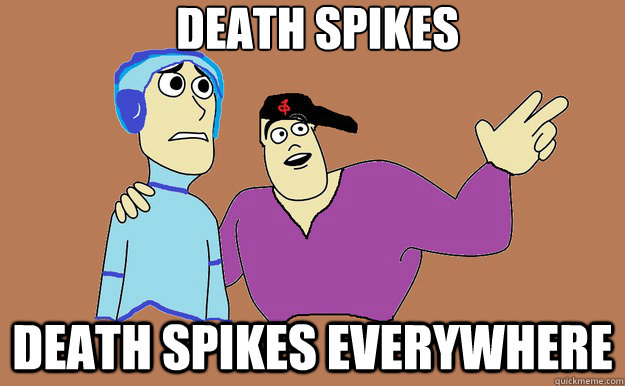 Image result for Deathspikes, deathspikes everywhere