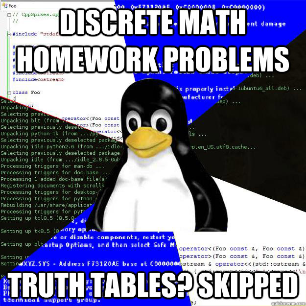 Discrete mathematics homework