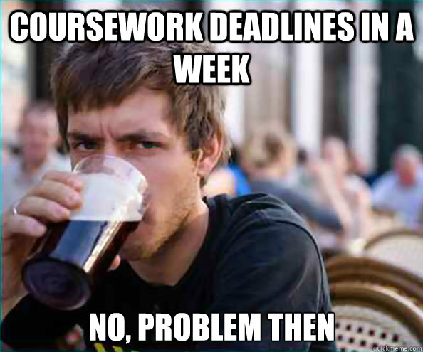 Coursework deadlines