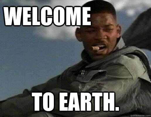 Image result for welcome to earth gif